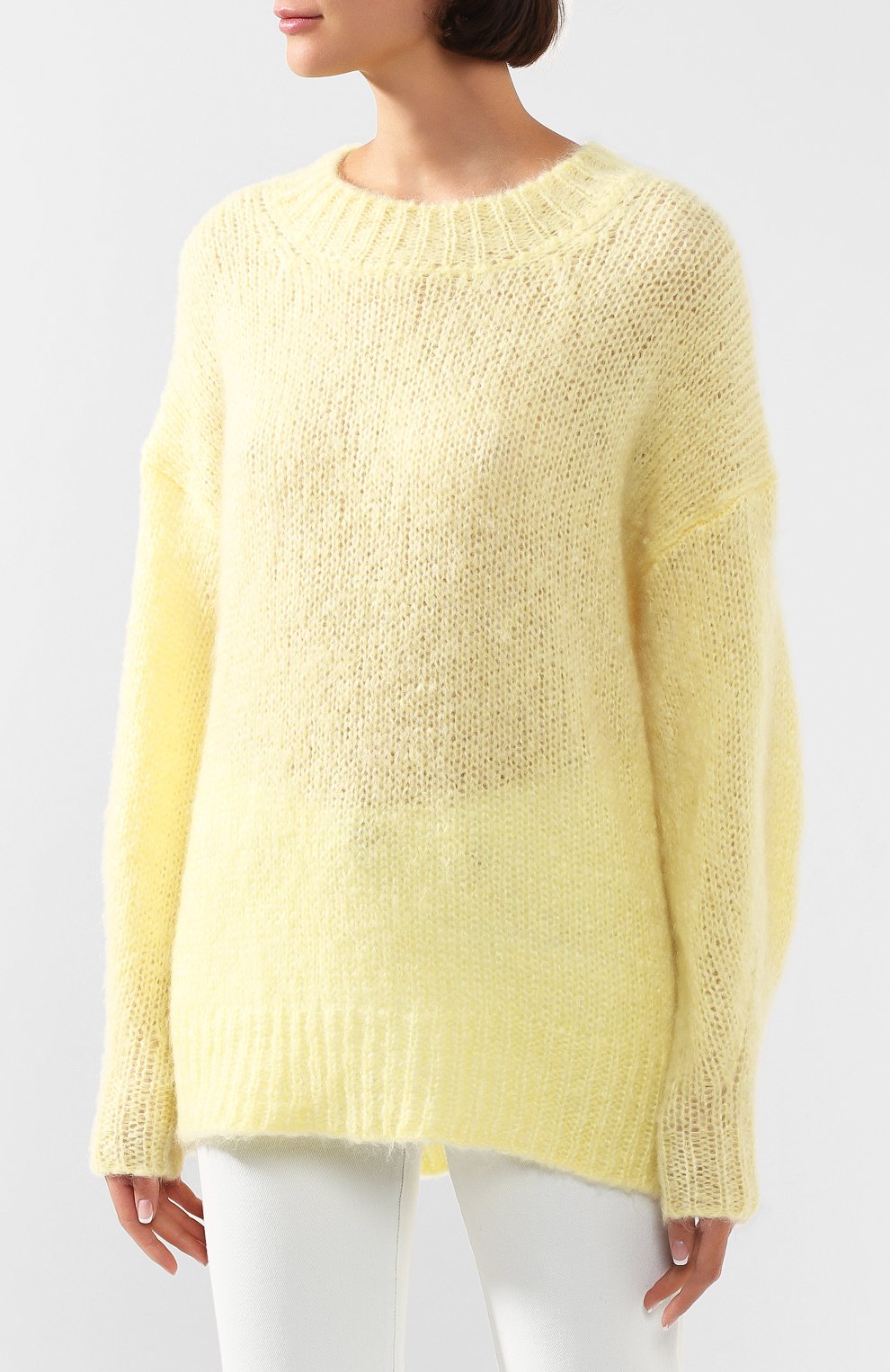 Шерстяной свитер ISABEL MARANT желтого цвета по цене 43200 руб., арт. PU0774-20P041I/ID0L, фото 3 Шерстяной свитер ISABEL MARANT, арт. PU0774-20P041I/ID0L, фото 3