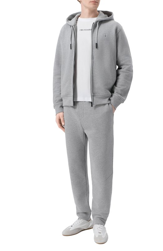Хлопковая футболка Trussardi G0698000164N Белый  G0698000164N Фото 2