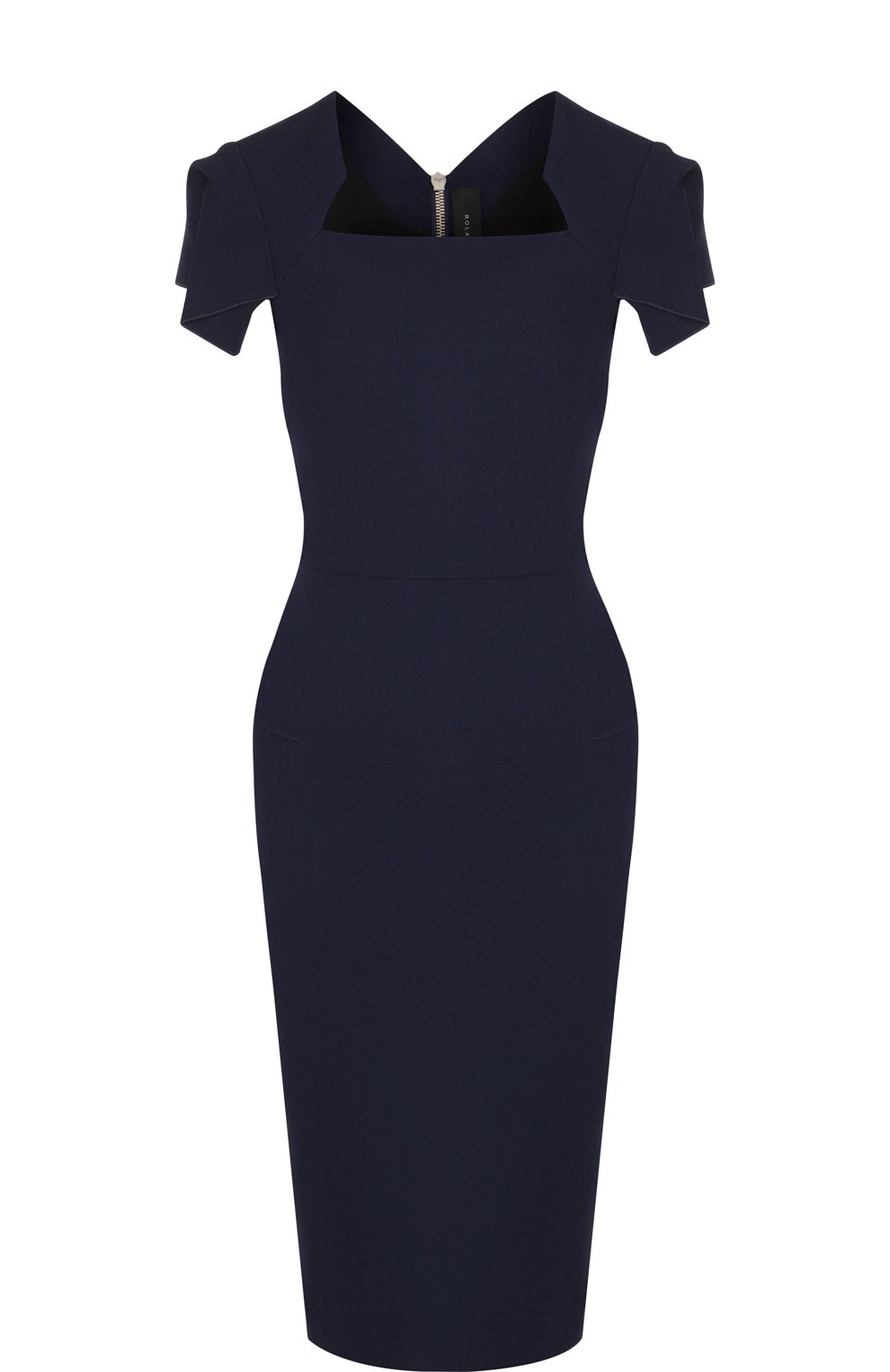 Однотонное платье-футляр с коротким рукавом ROLAND MOURET, арт. PS18/S0174/F4044, фото 1