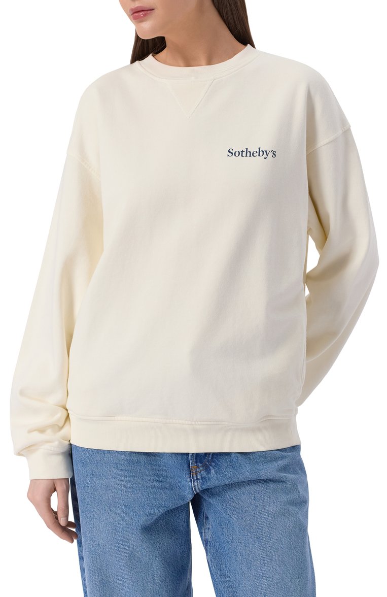 Хлопковый свитшот frame x sotheby's FRAME DENIM, арт. ME25JSS002, фото 1