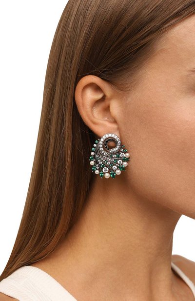 Серьги graceful swans QUEENSBEE, арт. 201409, фото 2