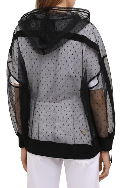 Худи REDVALENTINO черного цвета по цене 52100 руб., арт. WR3MF07L/5V3, фото 4 Худи REDVALENTINO, арт. WR3MF07L/5V3, фото 4
