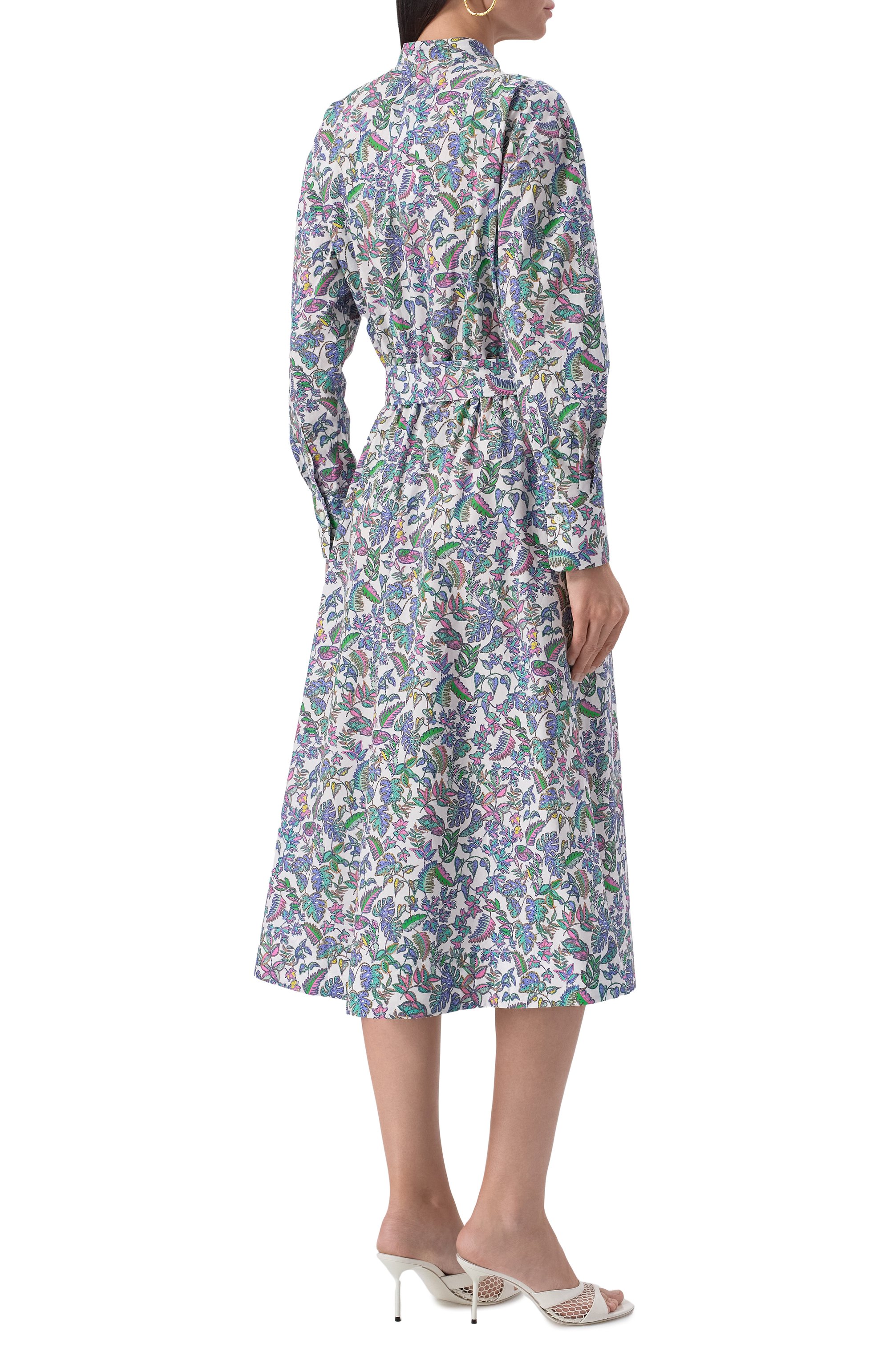 Хлопковое платье NOBLE&BRULEE синего цвета по цене 75000 руб., арт. NB106/250523/733, фото 4 Хлопковое платье NOBLE&BRULEE, арт. NB106/250523/733, фото 4