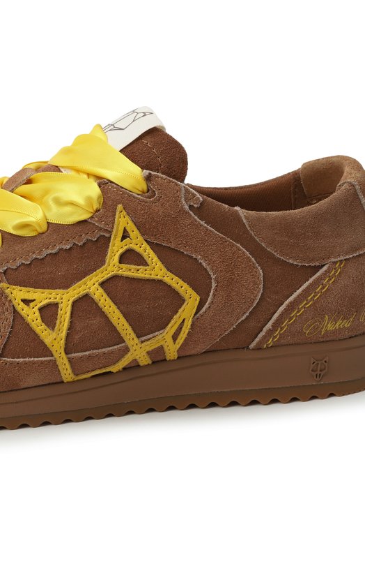Замшевые кеды Exposure Naked Wolfe EXP0SURE/SUEDE Коричневый  EXP0SURE/SUEDE Фото 7