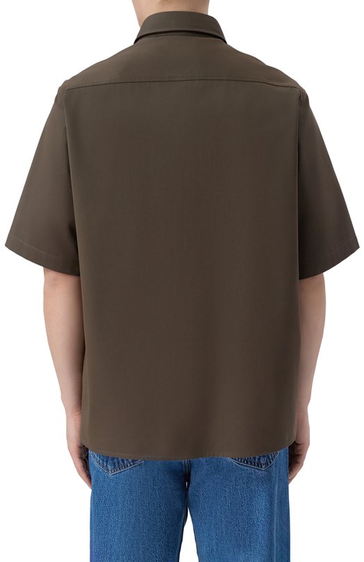 Хлопковая рубашка HUGO Blue 50517871 Коричневый  50517871 Фото 4