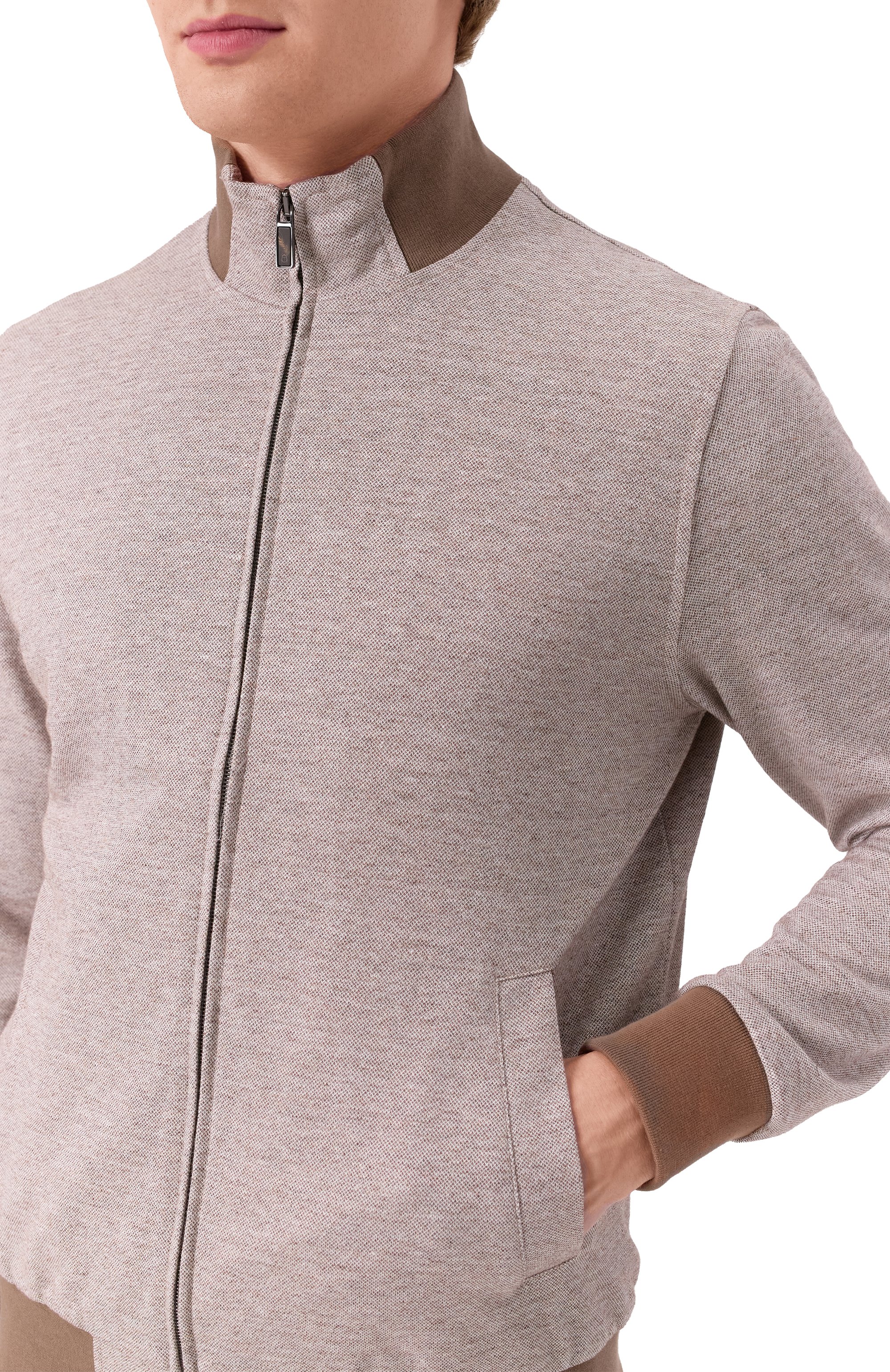 Толстовка изо льна и хлопка CAPOBIANCO, арт. 18M452.LUR0., фото 5