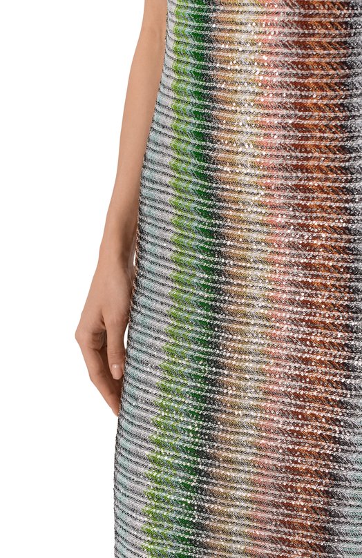 Платье с отделкой пайетками Missoni DS25SG1B/BC0051 Разноцветный  DS25SG1B/BC0051 Фото 5