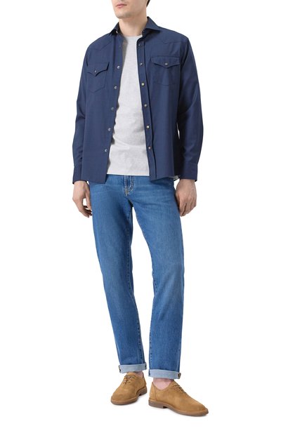 Замшевые оксфорды PANTANETTI, арт. 18537A, фото 2