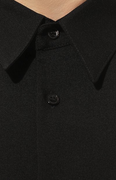 Шерстяная рубашка MARNI черного цвета по цене 75750 руб., арт. CUMU0061A3/TW839, фото 5 Шерстяная рубашка MARNI, арт. CUMU0061A3/TW839, фото 5