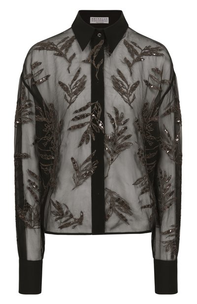 Женская шелковая блузка BRUNELLO CUCINELLI, арт. MF940HH626