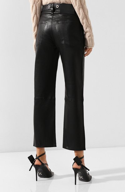 Кожаные брюки RAG AND BONE черного цвета по цене 84050 руб., арт. WAW19F7027LG27, фото 4 Кожаные брюки RAG AND BONE, арт. WAW19F7027LG27, фото 4