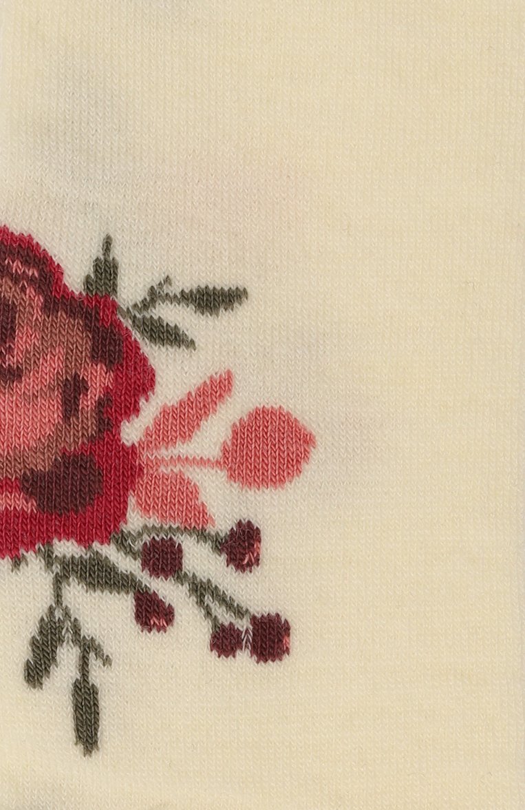 Детские шерстяные колготки WOOL AND COTTON кремового цвета, арт. KMRU-F01 | Фото 2 (Материал сплава: Проставлено; Материал: Шерсть, Текстиль; Нос: Не проставлено)