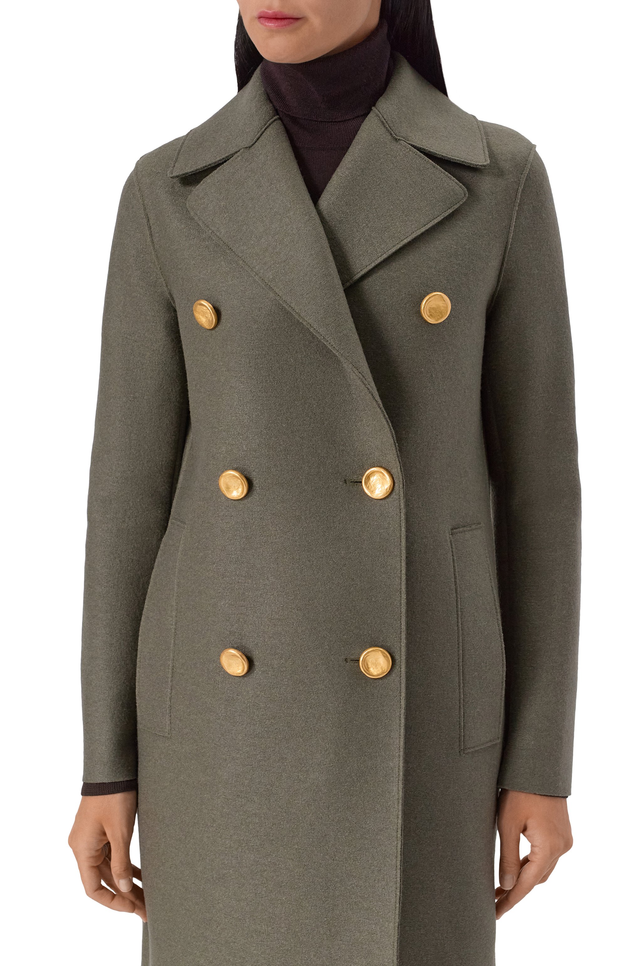 Шерстяное пальто HARRIS WHARF LONDON, арт. AC1278MLK, фото 5