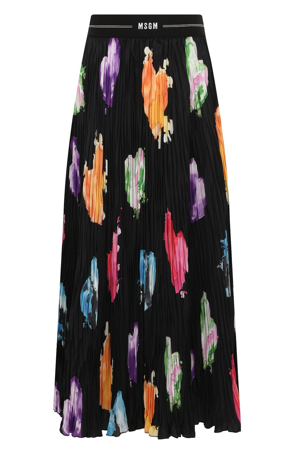 Плиссированная юбка MSGM черного цвета по цене 65850 руб., арт. 3241MDD28P 227265, фото 1 Плиссированная юбка MSGM, арт. 3241MDD28P 227265, фото 1