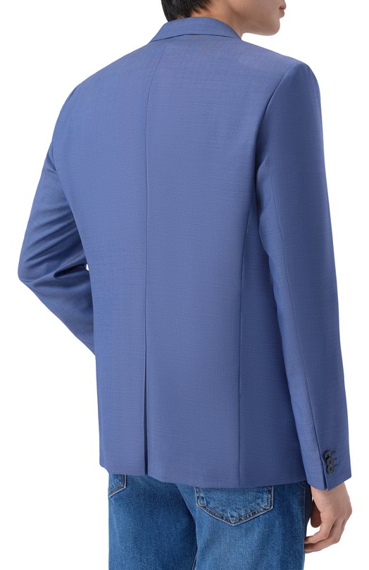 Шерстяной пиджак HUGO 50555240 Синий  50555240 Фото 5