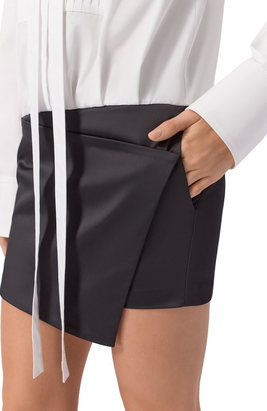 Хлопковое платье The Attico 260WCA00461/MIX067AA Чёрно-белый  260WCA00461/MIX067AA Фото 4