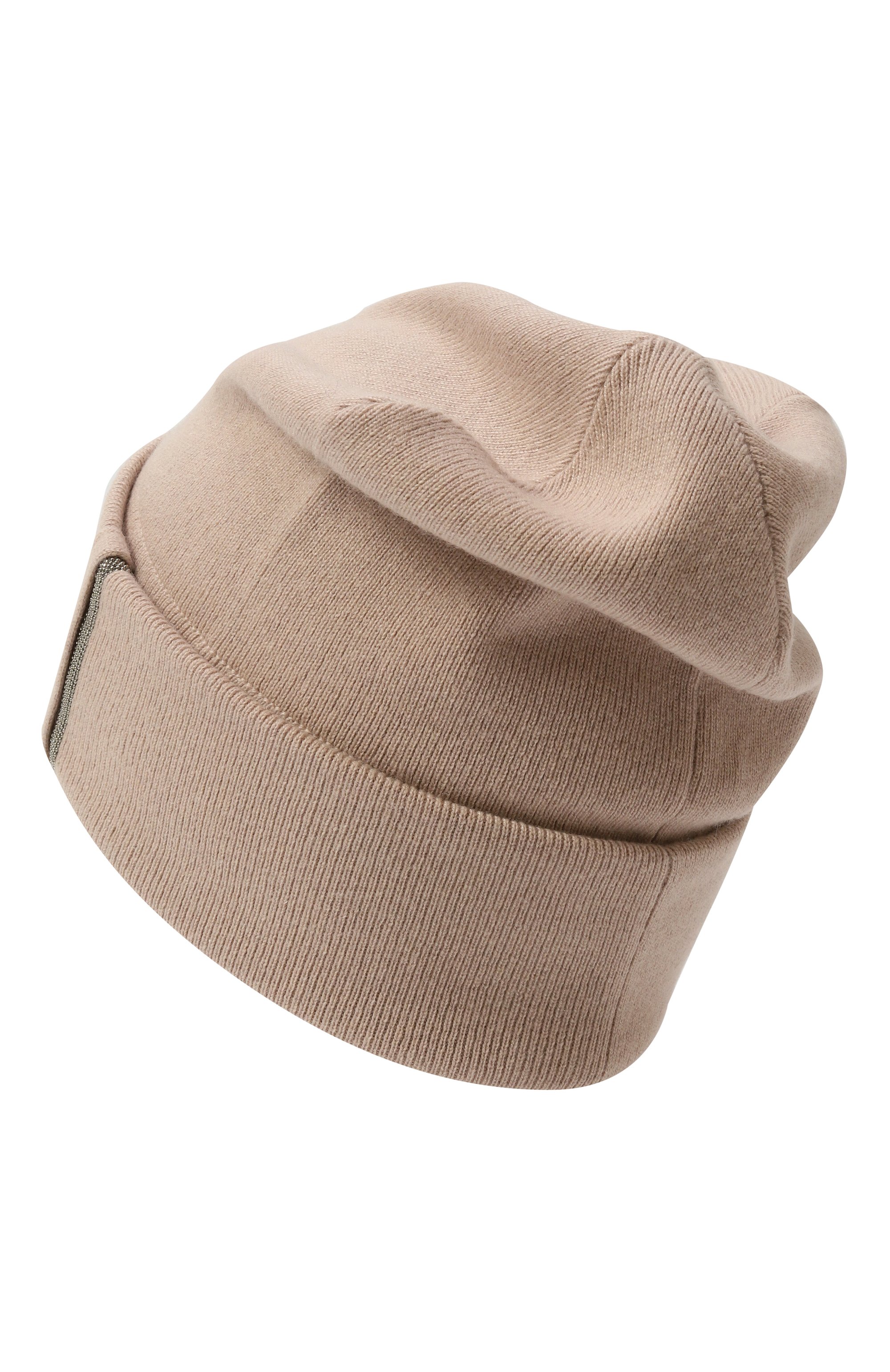 Кашемировая шапка BRUNELLO CUCINELLI светло-розового цвета по цене 68650 руб., арт. M12163199, фото 3 Кашемировая шапка BRUNELLO CUCINELLI, арт. M12163199, фото 3