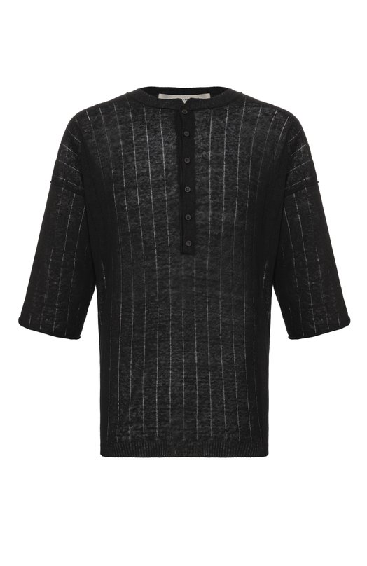Льняной джемпер Isabel Benenato UK913S26 Чёрный UK913S26