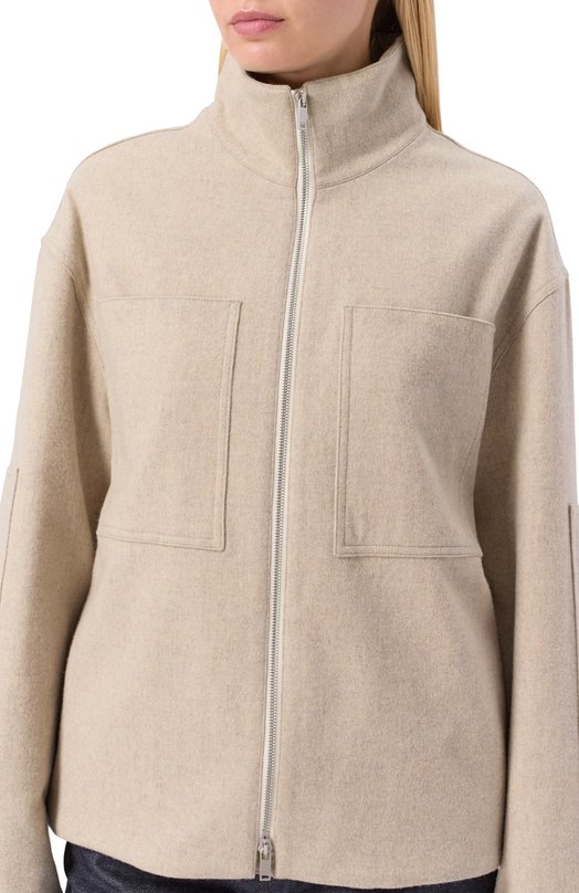 Шерстяная куртка Jil Sander J40BN0175/J40182 Бежевый  J40BN0175/J40182 Фото 5