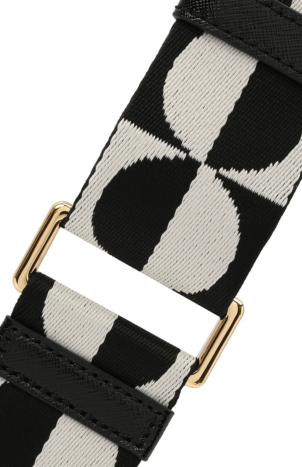 Ремень для сумки MARC JACOBS (THE) черно-белого цвета по цене 12300 руб., арт. S303M06SP21, фото 3 Ремень для сумки MARC JACOBS (THE), арт. S303M06SP21, фото 3