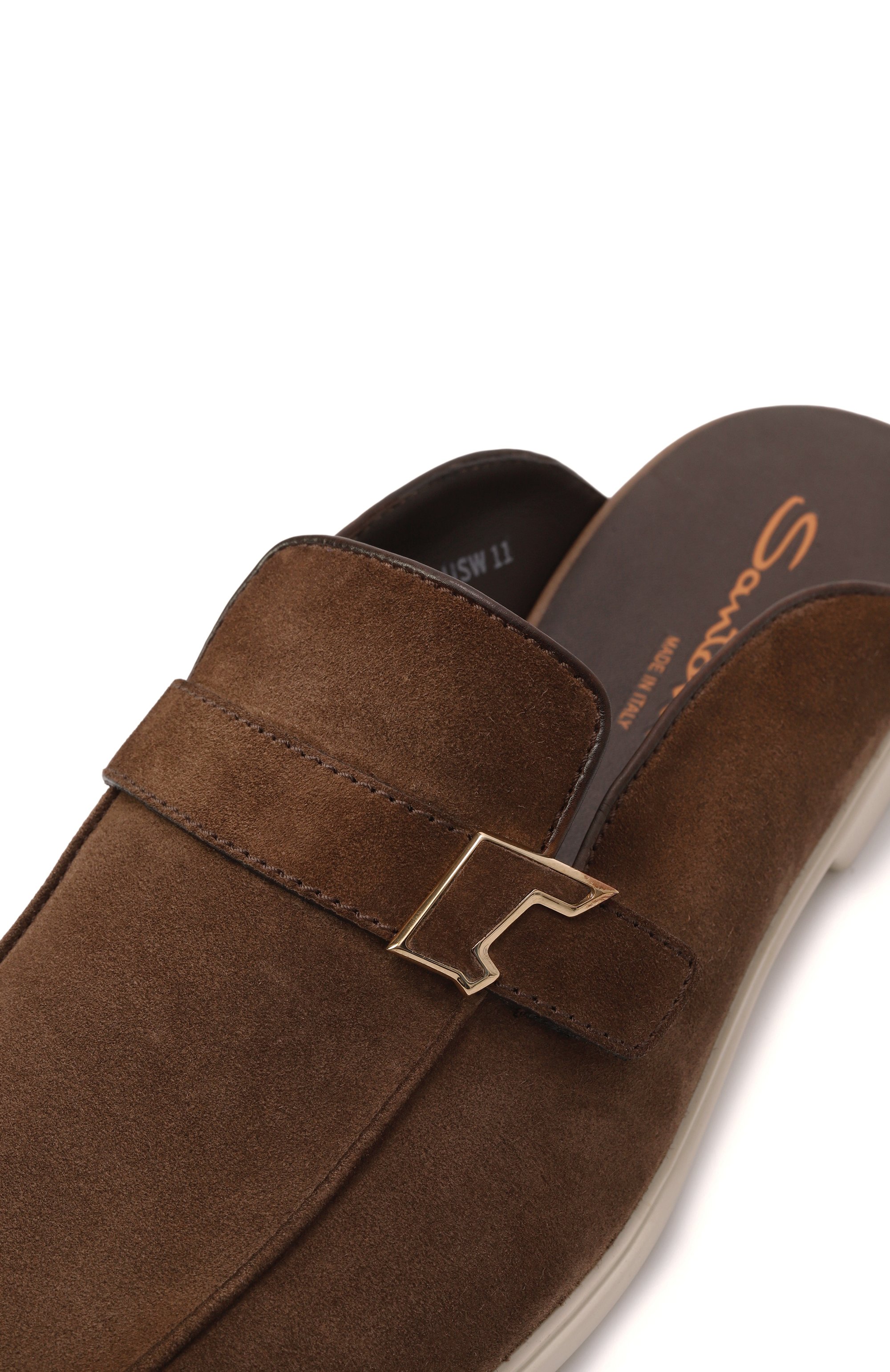 Замшевые сабо malibu SANTONI, арт. MGAG19007TICMEAA, фото 7