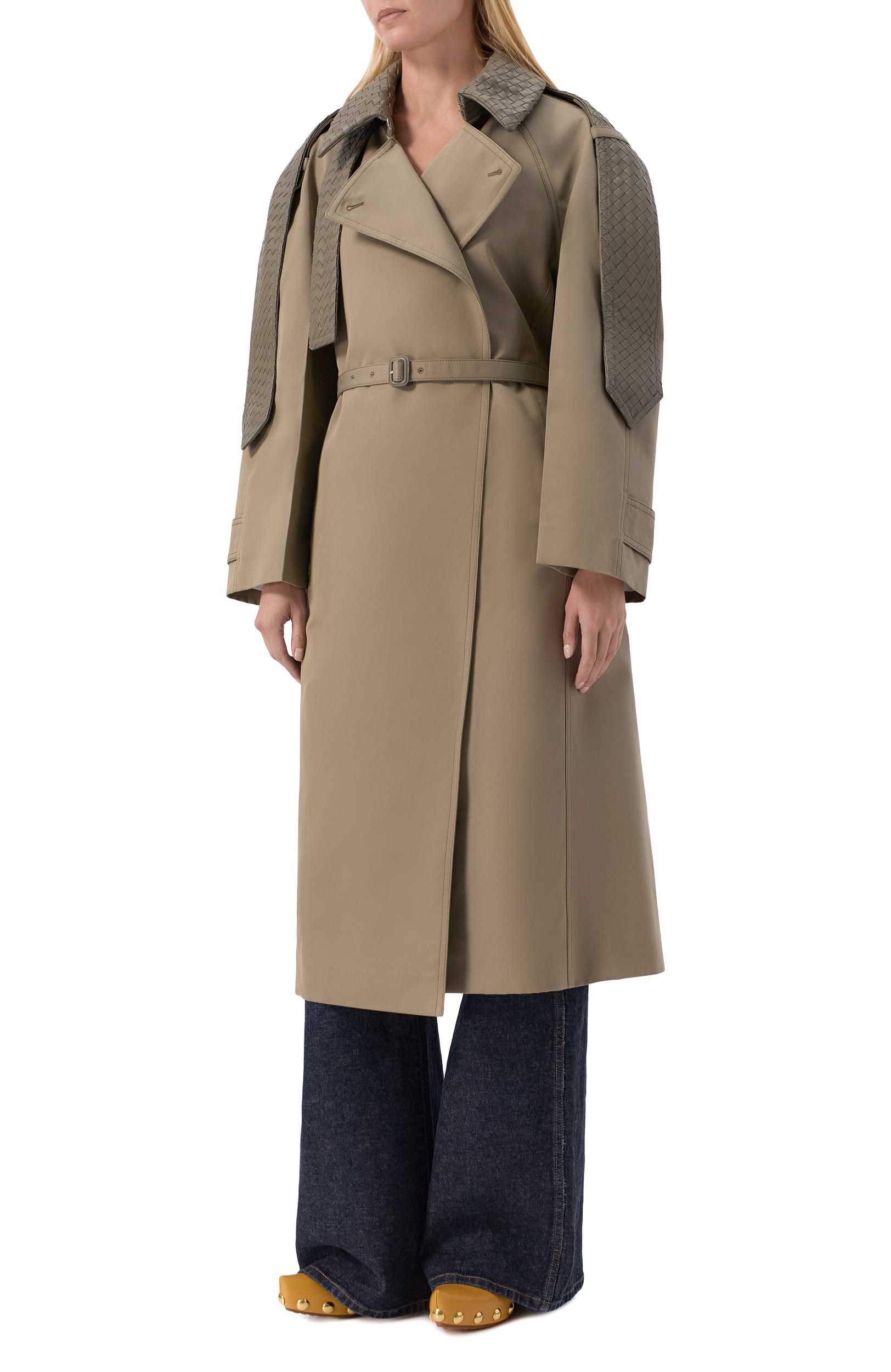 Тренч из хлопка и шелка BOTTEGA VENETA, арт. 852394/V6CM0, фото 3