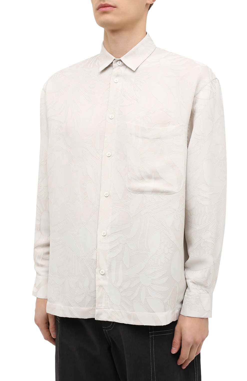 Рубашка из вискозы и шелка JACQUEMUS, арт. 206SH02/129144, фото 3