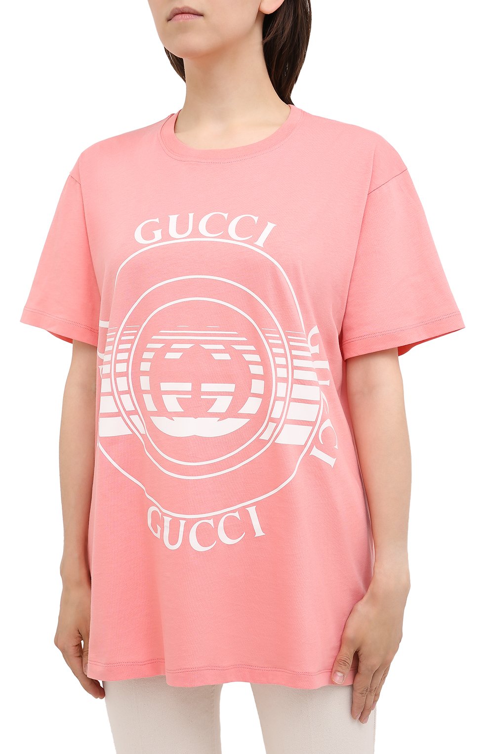 Хлопковая футболка GUCCI, арт. 615044/XJCQ8, фото 3