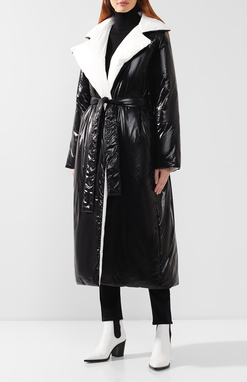 Двустороннее пальто GIVENCHY черно-белого цвета по цене 185500 руб., арт. BW005W101L, фото 3 Двустороннее пальто GIVENCHY, арт. BW005W101L, фото 3