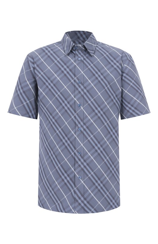 Хлопковая рубашка Burberry 8109517 Голубой 8109517