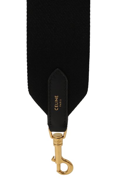 Ремень для сумки CELINE черного цвета по цене 47850 руб., арт. 49S022AEP, фото 2 Ремень для сумки CELINE, арт. 49S022AEP, фото 2