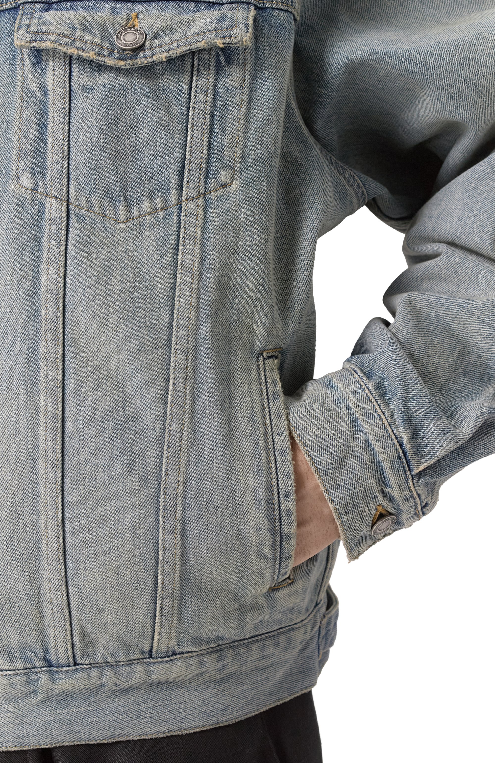 Джинсовая куртка SAINT LAURENT, арт. 816791/Y26MA, фото 5