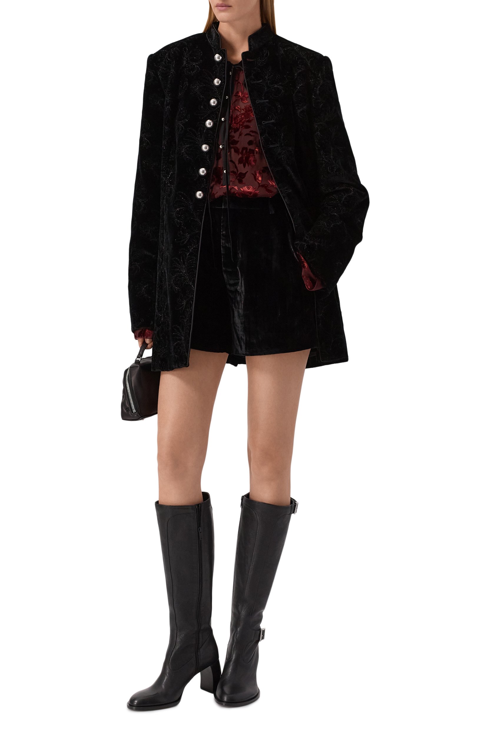 Блузка из вискозы и шелка ANN DEMEULEMEESTER, арт. B0014275/FA749, фото 2