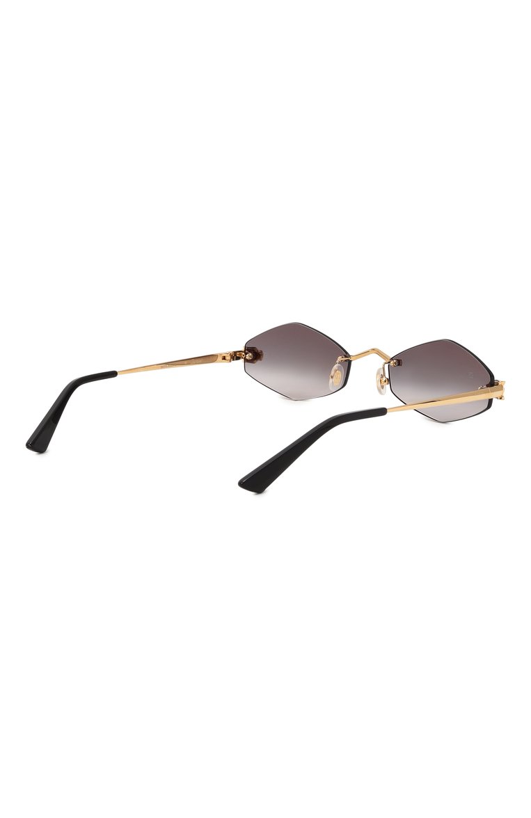 Женские солнцезащитные очки CARTIER черного цвета, арт. CT0433S 001 | Фото 4 (Нос: Не проставлено; Тип очков: С/з; Материал: Металл; Региональные ограничения белый список (Axapta Mercury): Не проставлено; Очки форма: Овальные, Безоправные; Оптика Гендер: оптика-женское)