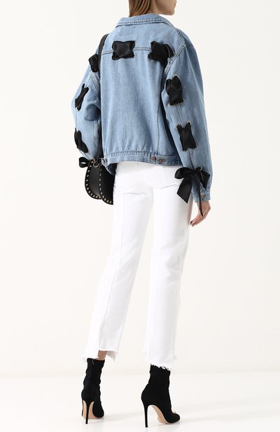 Джинсовая куртка свободного кроя со шнуровкой FORTE DEI MARMI COUTURE, арт. FC1-SS18-105BIS, фото 2