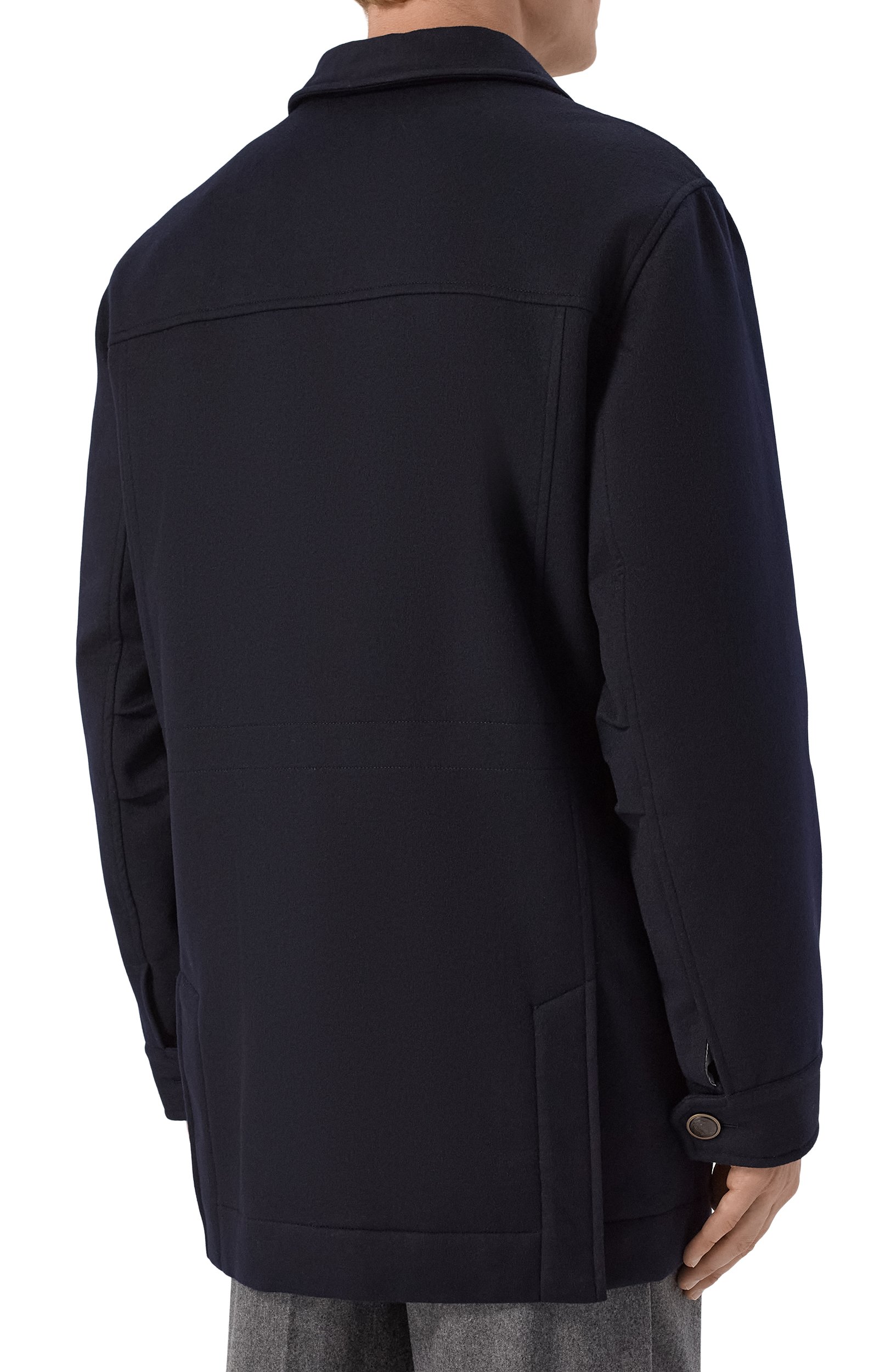 Кашемировая куртка BRUNELLO CUCINELLI темно-синего цвета по цене 1160000 руб., арт. MM4006006, фото 4 Кашемировая куртка BRUNELLO CUCINELLI, арт. MM4006006, фото 4
