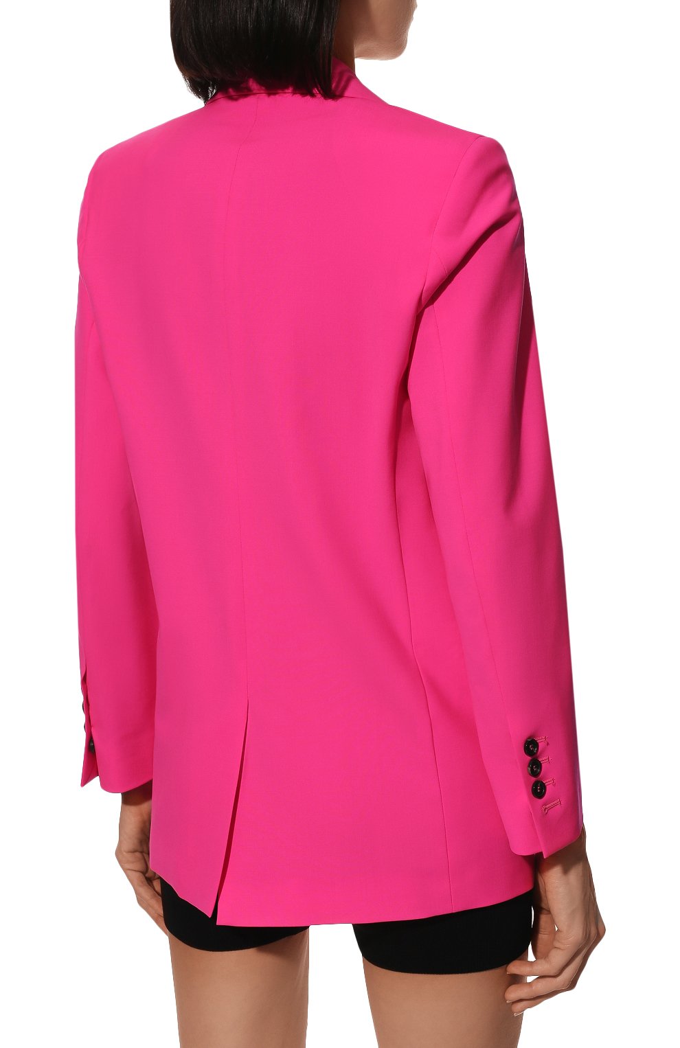 Шерстяной жакет MSGM фуксия цвета по цене 59950 руб., арт. 3241MDG19 227104, фото 4 Шерстяной жакет MSGM, арт. 3241MDG19 227104, фото 4