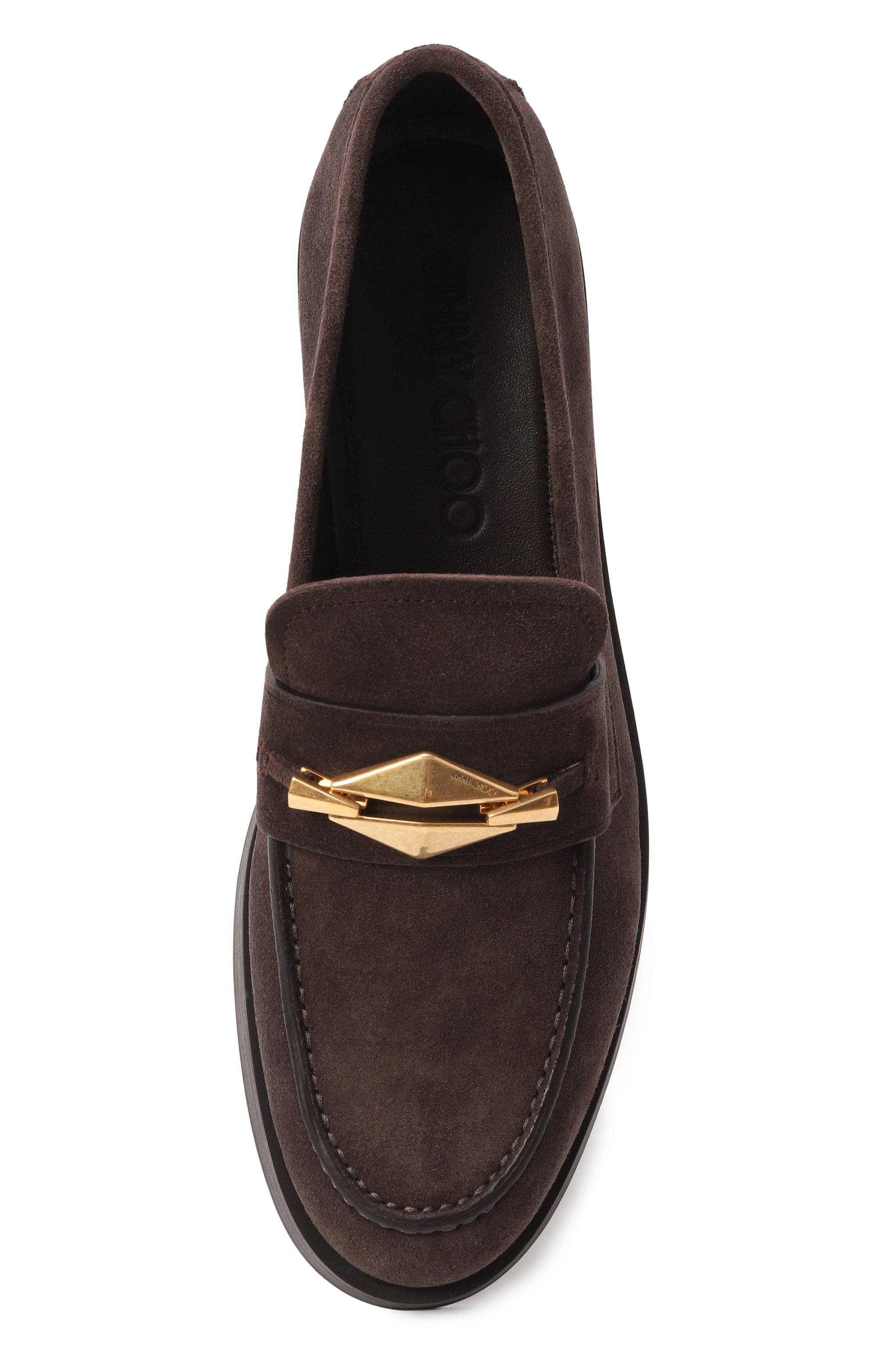 Замшевые лоферы maddie diamond JIMMY CHOO, арт. MADDIE DIAM0ND/UUE, фото 6