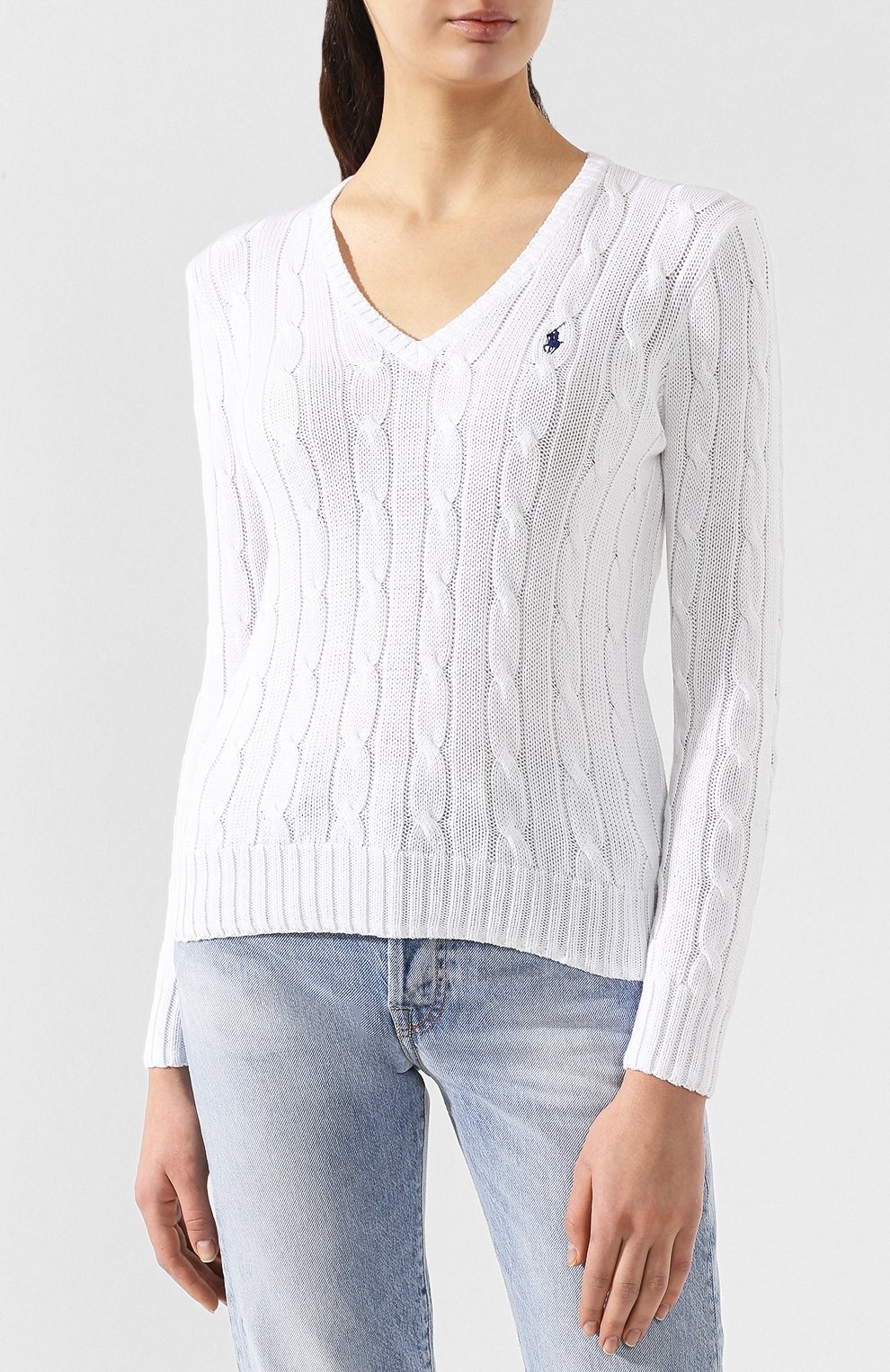 Хлопковый пуловер POLO RALPH LAUREN, арт. 211580008/0S098C09, фото 3