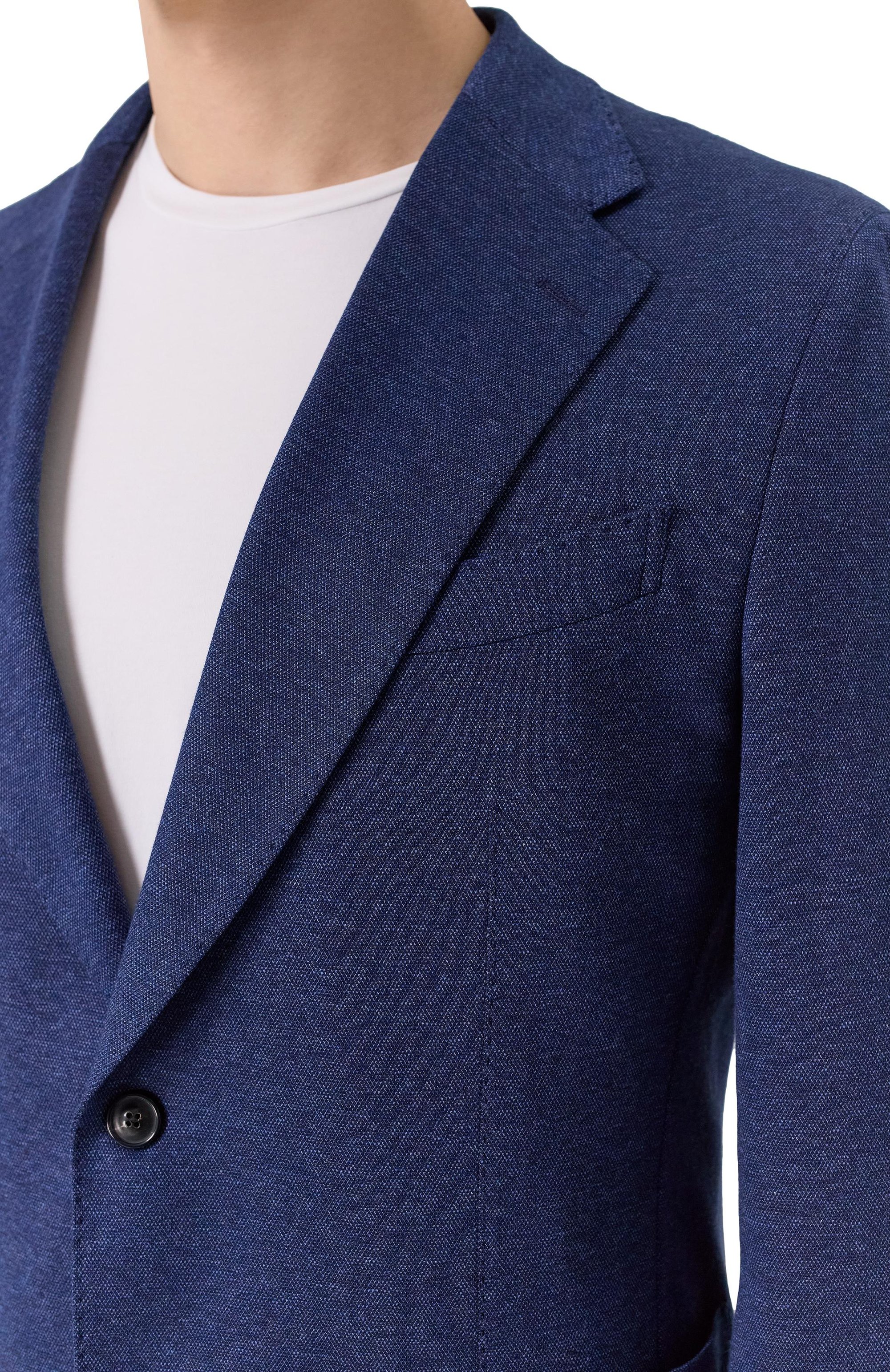 Хлопковый пиджак WINDSOR темно-синего цвета по цене 87550 руб., арт. 13 GI0RN0-J 10013090/30045423/58, фото 7 Хлопковый пиджак WINDSOR, арт. 13 GI0RN0-J 10013090/30045423/58, фото 7