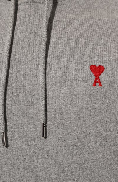 Хлопковое худи AMI, арт. BFUSW200 730, фото 5