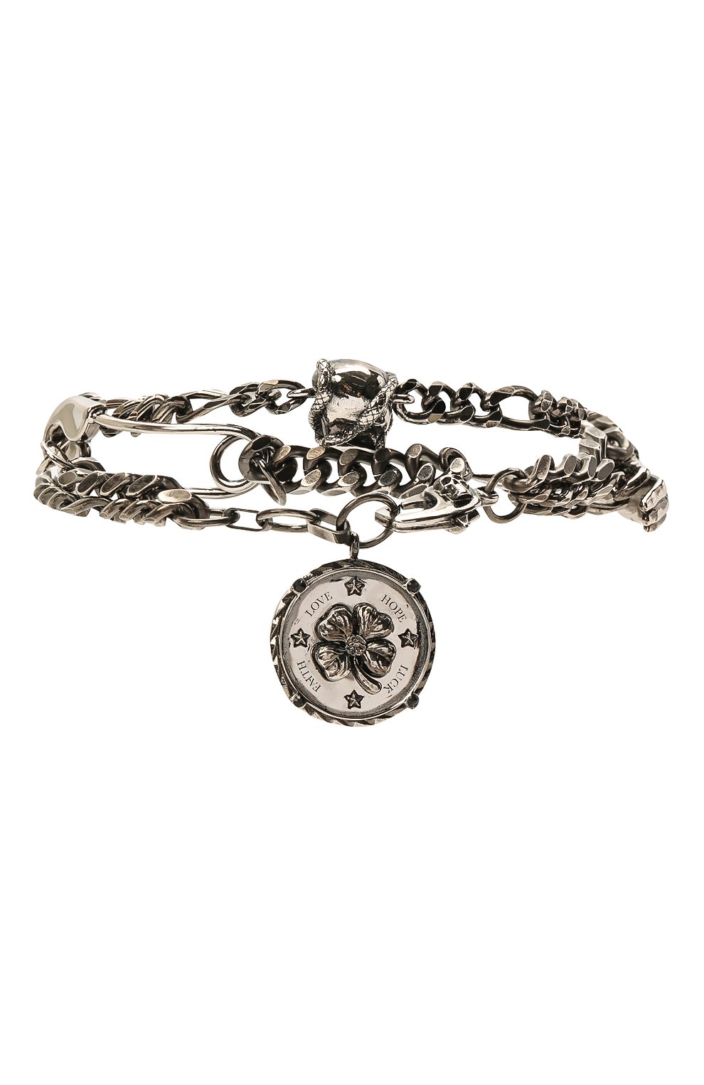 Браслет ALEXANDER MCQUEEN серебряного цвета по цене 58600 руб., арт. 650911/I94VY, фото 1 Браслет ALEXANDER MCQUEEN, арт. 650911/I94VY, фото 1