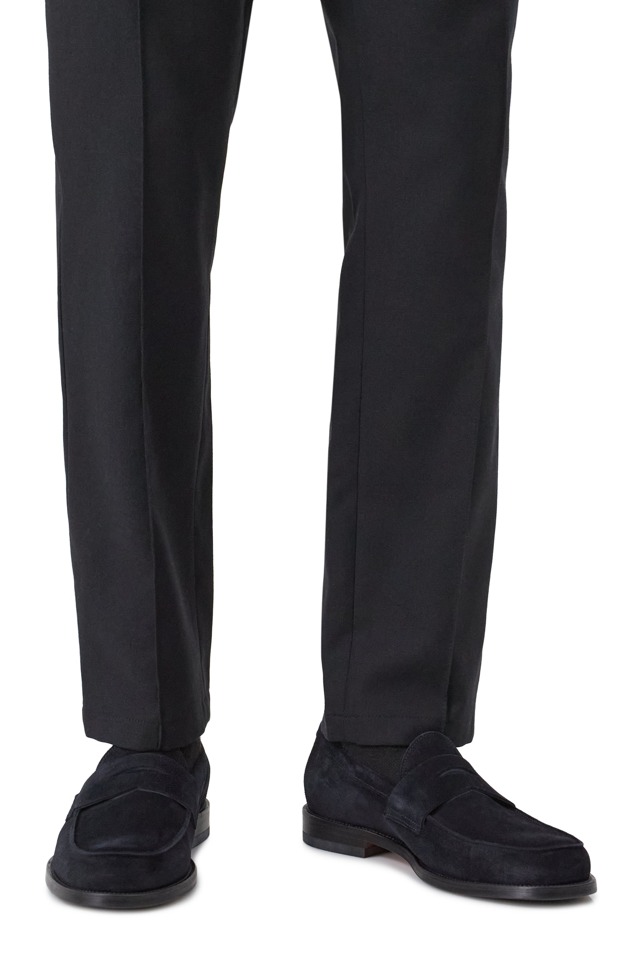 Замшевые пенни-лоферы milano MILLE 885 темно-синего цвета по цене 39400 руб., арт. MILAN0/G0RAIN/ENEA, фото 3 Замшевые пенни-лоферы milano MILLE 885, арт. MILAN0/G0RAIN/ENEA, фото 3