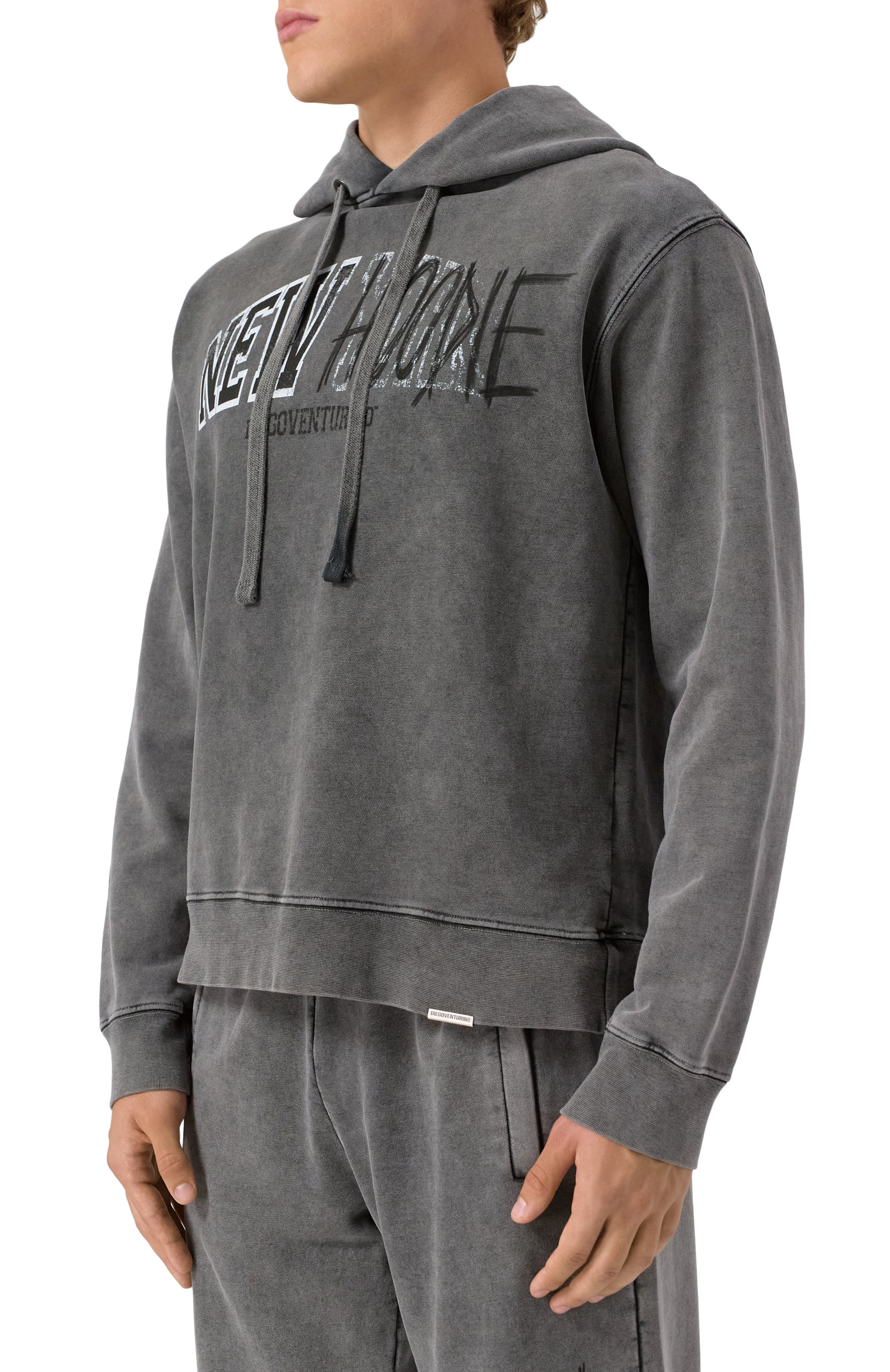 Хлопковое худи DIEGO VENTURINO, арт. DVFLHNEW-H, фото 3