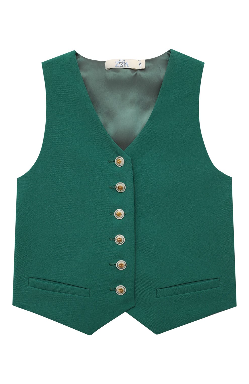 Жилет ZHANNA & ANNA зеленого цвета по цене 11000 руб., арт. ZAOZ00000010, фото 1 Жилет ZHANNA & ANNA, арт. ZAOZ00000010, фото 1