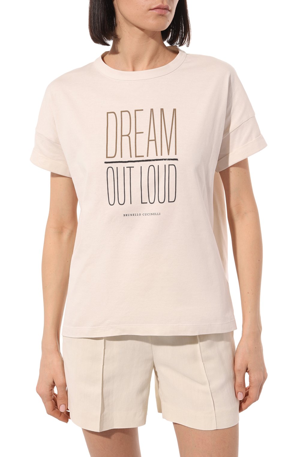 Хлопковая футболка BRUNELLO CUCINELLI, арт. M0A45SU920, фото 3