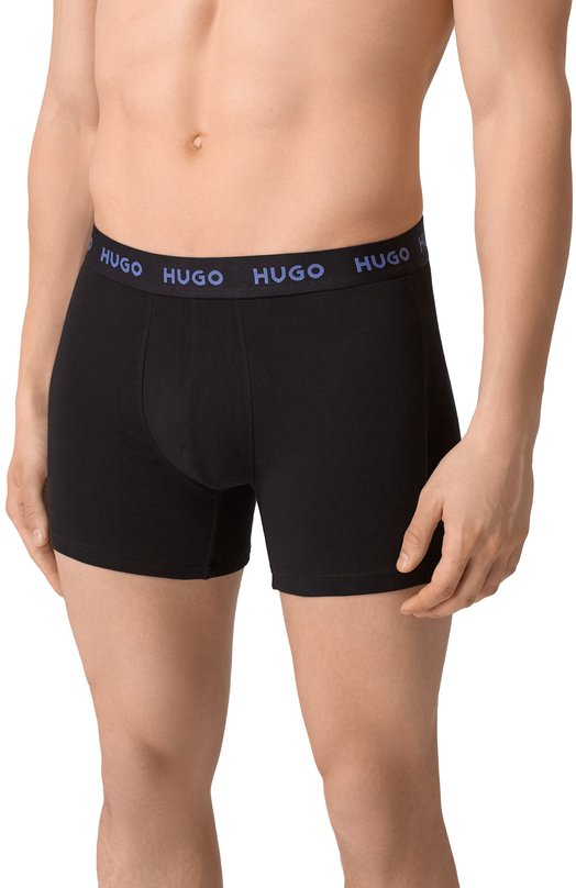 Комплект из трех боксеров HUGO 50532613 Чёрный  50532613 Фото 4