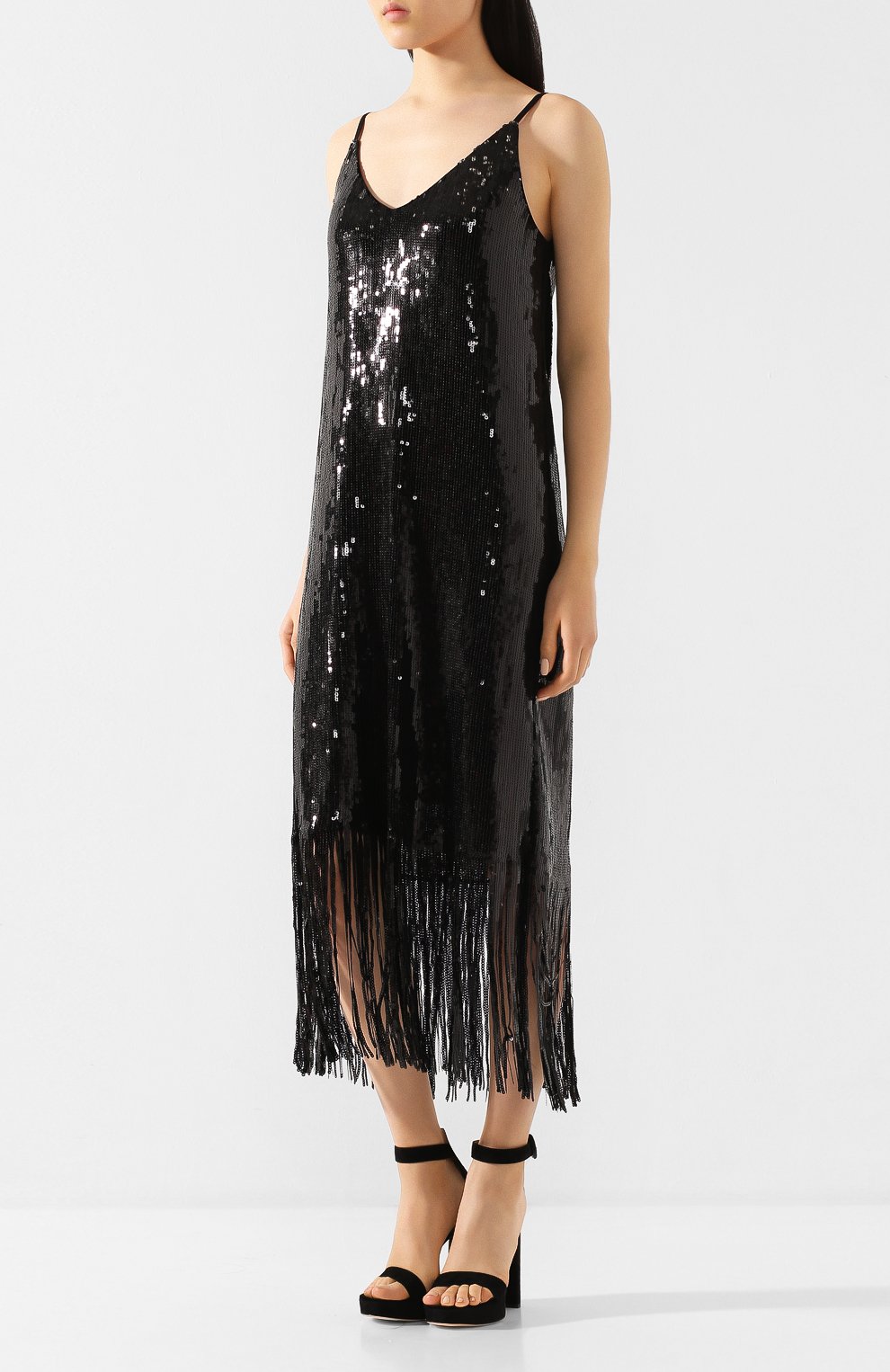 Платье с пайетками IN THE MOOD FOR LOVE черного цвета по цене 42200 руб., арт. D0RIS DRESS, фото 3 Платье с пайетками IN THE MOOD FOR LOVE, арт. D0RIS DRESS, фото 3
