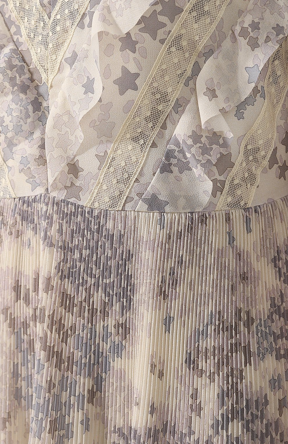 Платье с принтом REDVALENTINO серого цвета по цене 72750 руб., арт. RR3VAD15/ZAJ, фото 5 Платье с принтом REDVALENTINO, арт. RR3VAD15/ZAJ, фото 5