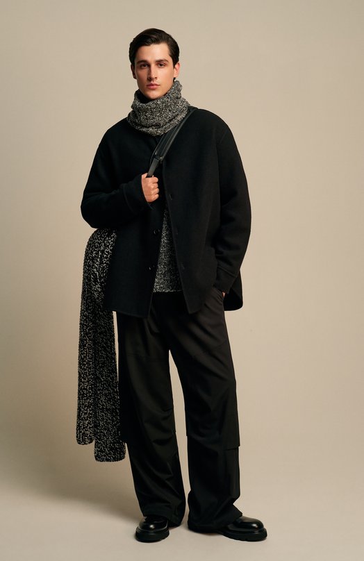 Шерстяная куртка-рубашка Jil Sander J23BN0006-J40020 Чёрный  J23BN0006-J40020 Фото 7